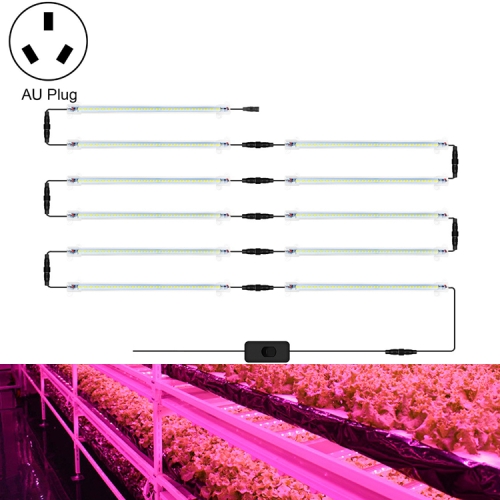 

LED Plant Lamp Household Full Spectral Filling Hard Lamp Strip, Style: 30cm 11 Head(Pink Light AU Plug)