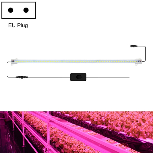 

LED Plant Lamp Household Full Spectral Filling Hard Lamp Strip, Style: 50cm 1 Head(Pink Light EU Plug)