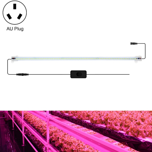 

LED Plant Lamp Household Full Spectral Filling Hard Lamp Strip, Style: 50cm 1 Head(Pink Light AU Plug)