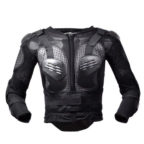 

GHOST RACING F060 Motorcycle Armor Suit Riding Protective Gear Chest Protector Elbow Pad Fall Protection Suit, Size: S(Black)