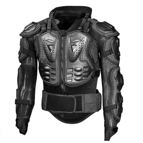 

GHOST RACING GR-HJ04 Motorcycle Armor Jacket Racing Riding Sports Protective Gear, Size: L(Black)