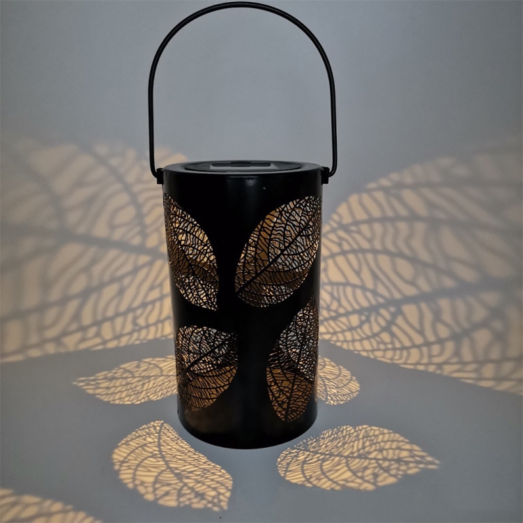 

Outdoor Garden Solar LED Wrought Iron Hollow Portable Light(Leaves)