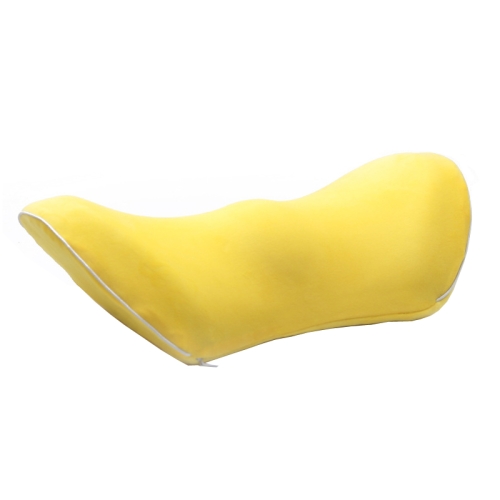 

Car Supplies Lumbar Support Memory Foam Car Backrest Lumbar Cushion Seat Cushion Lumbar Pillow, Colour: Crystal Velvet Yellow