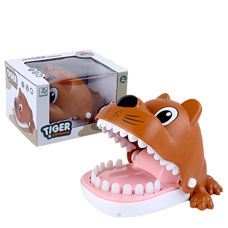 

Spoof Bite Finger Toy Parent-Child Game Tricky Props, Style: 1751A-Tiger