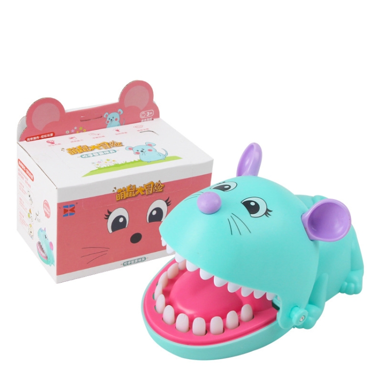 

Spoof Bite Finger Toy Parent-Child Game Tricky Props, Style: X023-9 Rat-Blue