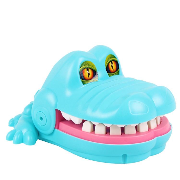 

Spoof Bite Finger Toy Parent-Child Game Tricky Props, Style: 6692A Crocodile-Blue