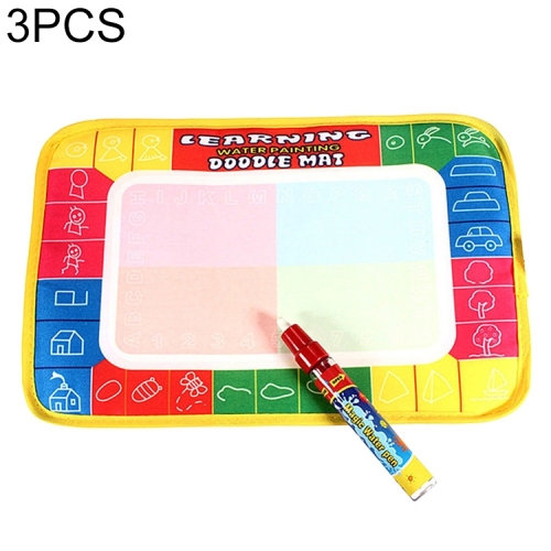 

3PCS Magic Learning Doodle Mat Painting Canvas Writing Board Kids Toy