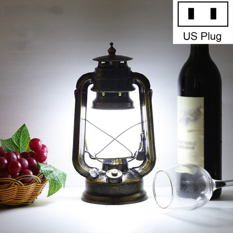 

HT-TD1W33 Retro LED Charging Bar Decorative Atmosphere Lamp, Style:A-White Light(US Plug)