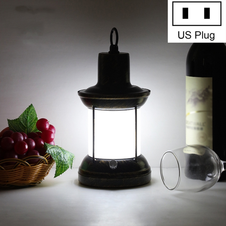 

HT-TD1W33 Retro LED Charging Bar Decorative Atmosphere Lamp, Style:B-White Light(US Plug)