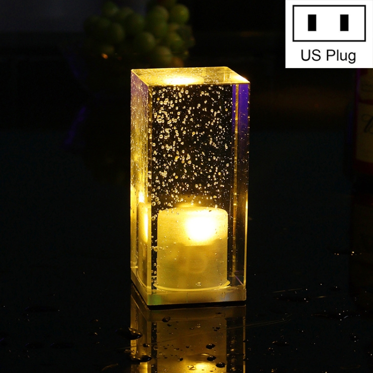 

Colorful LED Crystal Lamp Bar Atmosphere Decorative Light, Plug Type:US Plug(Warm White Light)