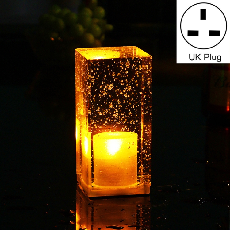 

Colorful LED Crystal Lamp Bar Atmosphere Decorative Light, Plug Type:UK Plug(Yellow Light)