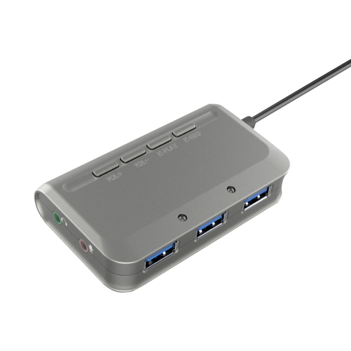 

MB-103 USB 3.1 Three-Port Drive-Free HUB + 7.1 Voice Changer Sound Card High-Speed Docking Station, Cable Length: 1.2m(1 to 3)