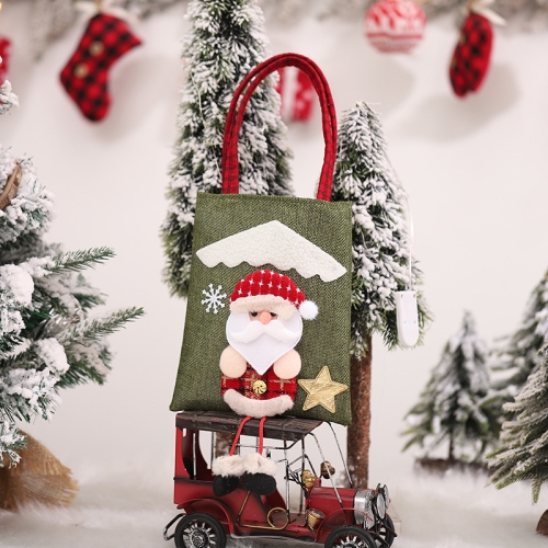 

Christmas Ornament Handbag Linen Stereo Doll Gift Bag(T3049 Old Man)