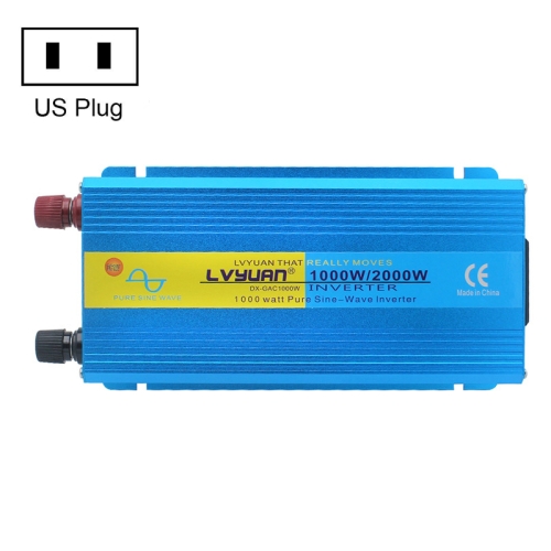 

LVYUAN 2000W Car Home Pure Sine Wave Solar Inverter, Specification: 12V To 110V US Plug