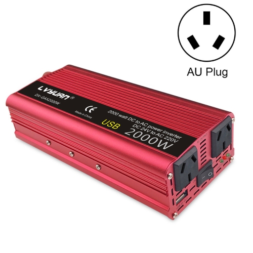 

LVYUAN Car Inverter Dual USB Power Converter, Specification: 12V to 220V 2000W AU Plug