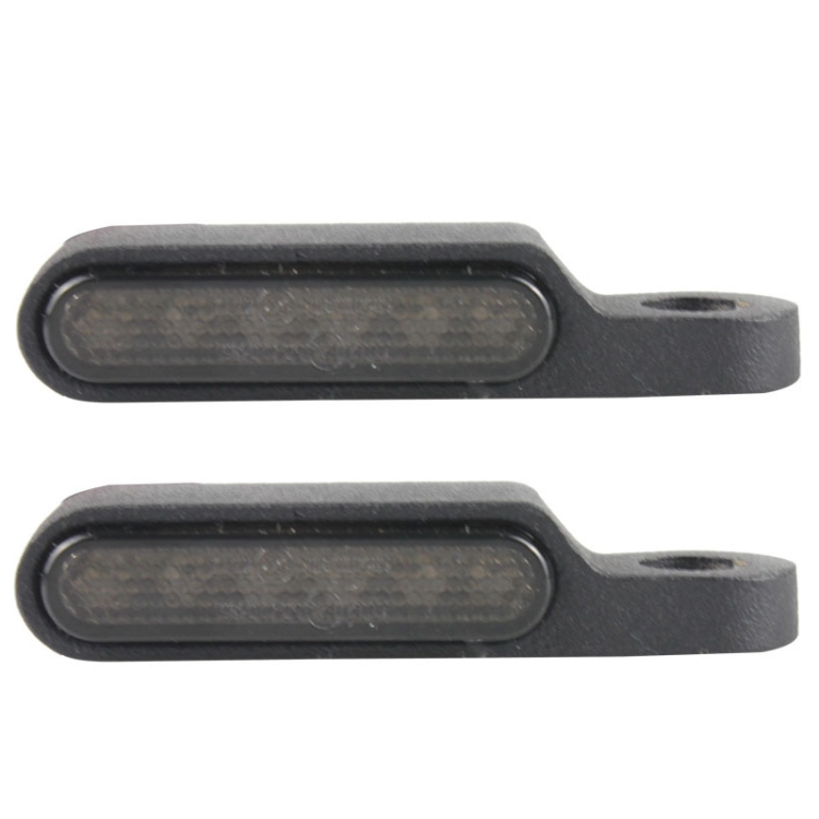 

2 PCS Motorcycle Handle Turn Light Metal LED Indicator Light(Black)