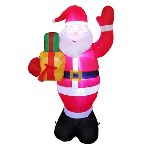 

Santa Claus Christmas Tree Snowman Inflatable LED Luminous Christmas Ornaments, US Plug(QM0101-1.5M)