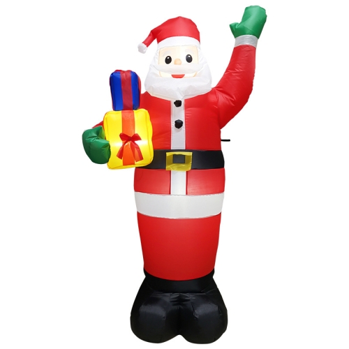 

Santa Claus Christmas Tree Snowman Inflatable LED Luminous Christmas Ornaments, US Plug(QM0103-1.8M)