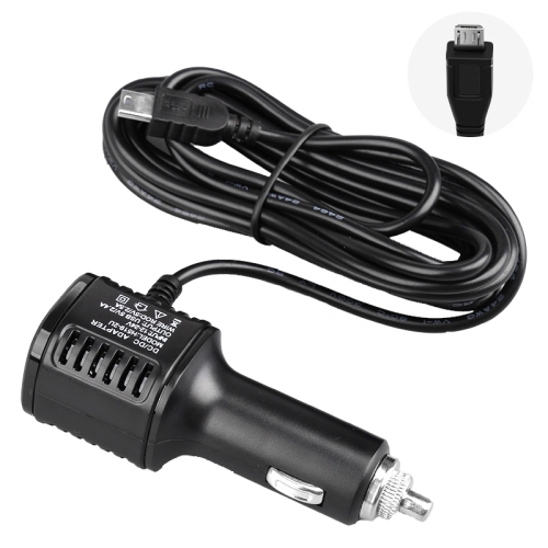 

H519 Car Charger Driving Recorder Power Cord Dual USB With Display Charging Line, Specification: Micro Straight