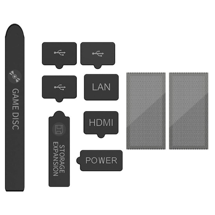 

For XBOX Series S/X Host Dustproof Set Dust Plug,Style: Deluxe Edition
