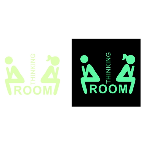 

3 PCS Toilet Door Decoration Waterproof Self-Adhesive Luminous Sticker，Model： YG-1-028