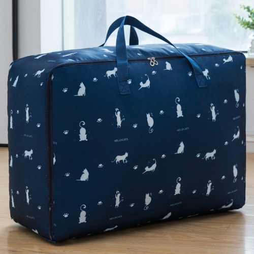 

Oxford Cloth Quilt Moisture-Proof & Waterproof Storage Bag Zipper Portable Moving Luggage Bag, Specification: 55x33x20cm(Tibetan Cat)