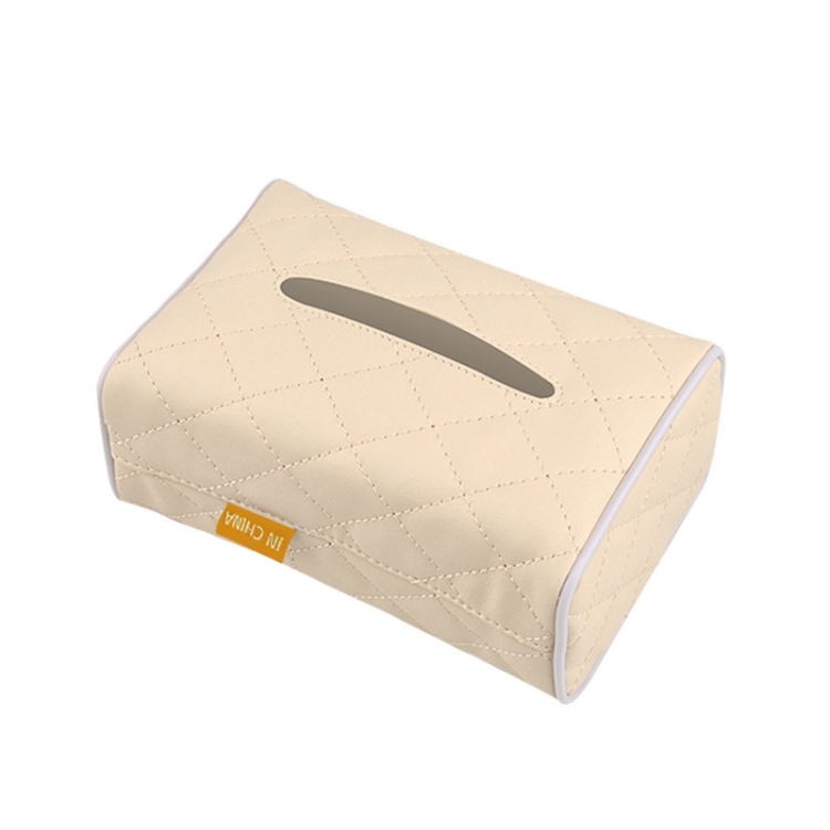 

2 PCS GM-020 Car Sun Visor Chair Back Mount Car Paper Towel Box(Beige)