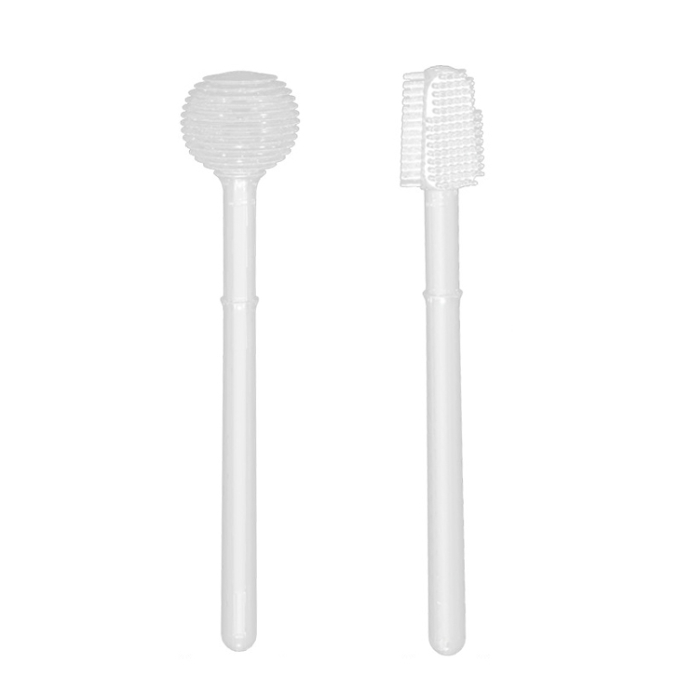 

YC-S003 Baby Deciduous Teeth Tongue Coating Mouthguard Cleaning Brush(Transparent color)