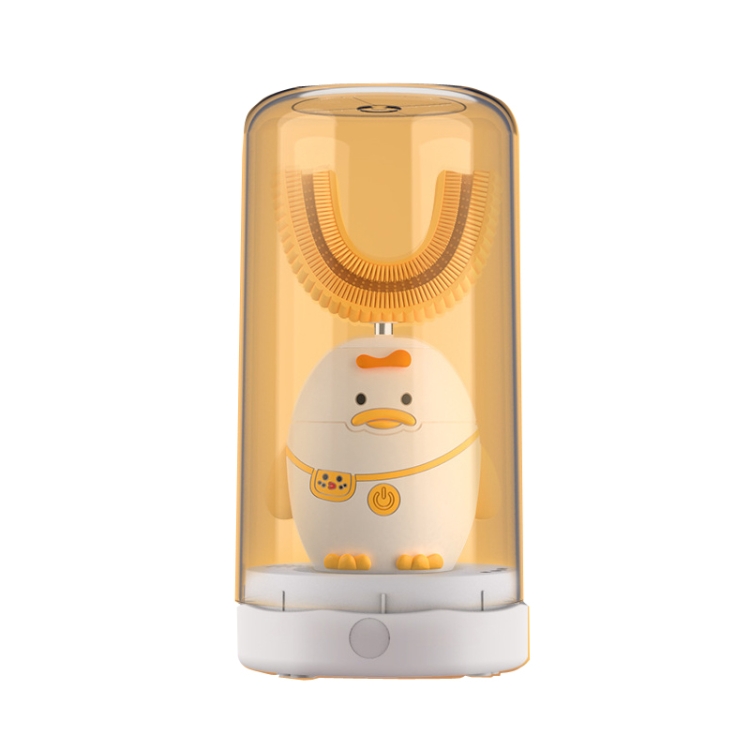 

K9 Cartoon Mouth-Type Children U-Shaped Electric Toothbrush Intelligent Automatic Brushing Toothbrush,Applicable Age: 2-6 Years Old,Style: Dustproof Model(White)