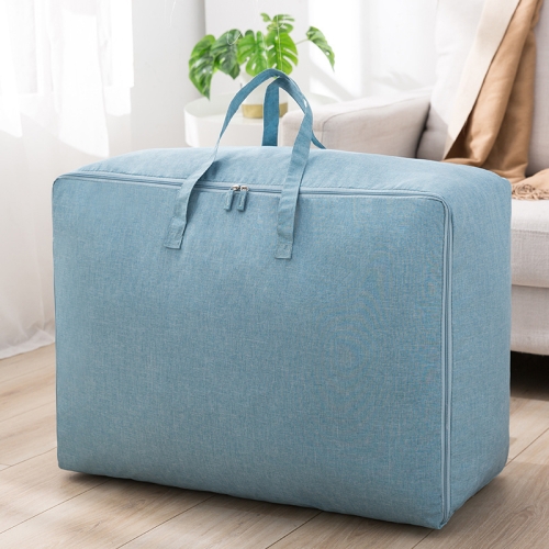 

L 58x40x23cm Quilt Cloth Storage Bag Household Large-Capacity Luggage Packing Bag(Blue)