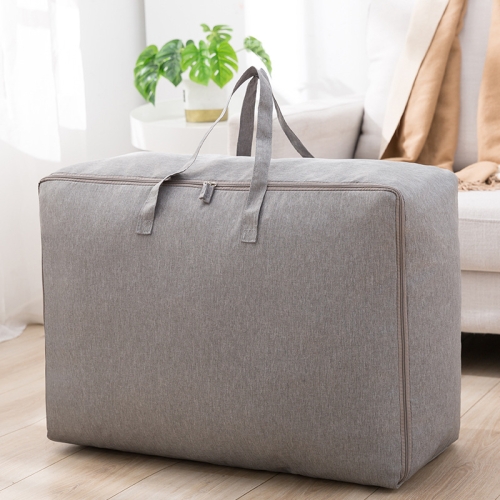 

XL 60x50x28cm Quilt Cloth Storage Bag Household Large-Capacity Luggage Packing Bag(Grey)