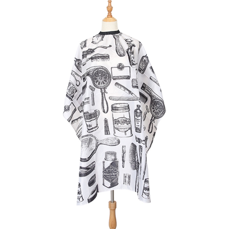 

P3009 Dyed Perm And Dustproof Haircut Shawl Cloth(White)