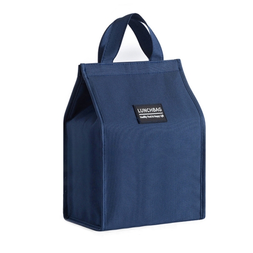 

Thickened Aluminum Foil Insulation Lunch Box Bag Waterproof Portable Meal Bag, Specification: 26x34x16cm(Navy)