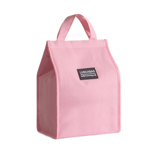 

Thickened Aluminum Foil Insulation Lunch Box Bag Waterproof Portable Meal Bag, Specification: 26x34x16cm(Pink)