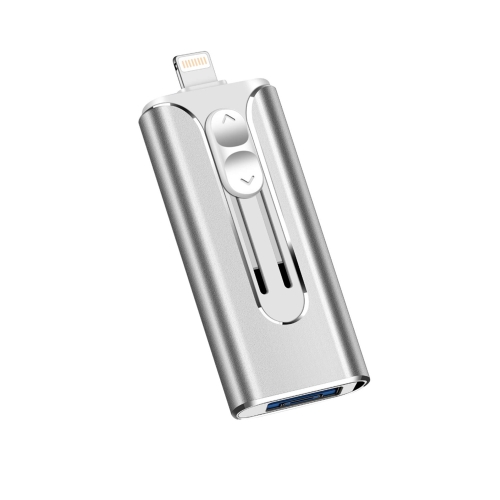 

32GB Micro USB + 8 Pin + USB 2.0 3 in 1 Mobile Phone Computer U-Disk(Silver)