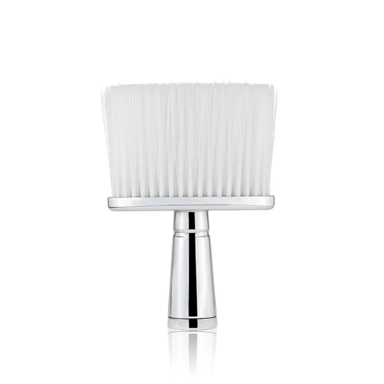 

P6424 Hairdresser Sweeping Hair Brushes Hairdressing Nylon Soft Cleaning Brushes Home Hair Salons Shaving Broken Hair Brushes(Silver)