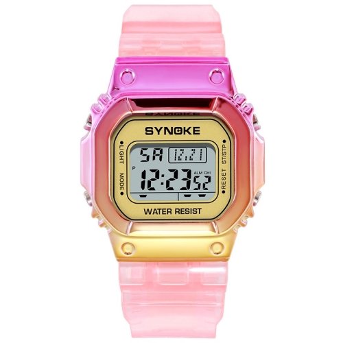

SYNOKE 9622 Stylish Colorful Chameleon Digital Watch(Pink Gold)