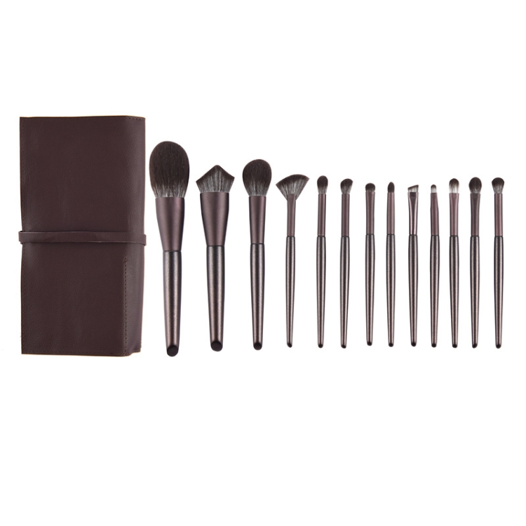 

Makeup Brush Beginner Trimming Loose Powder Brush Eye Shadow Brush Makeup Brush,Style： 14 In 1 With PU Bag