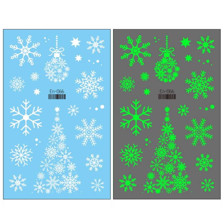 

10 PCS Christmas Luminous Children Cartoon Face Decoration Waterproof Luminous Stickers(EN-066)