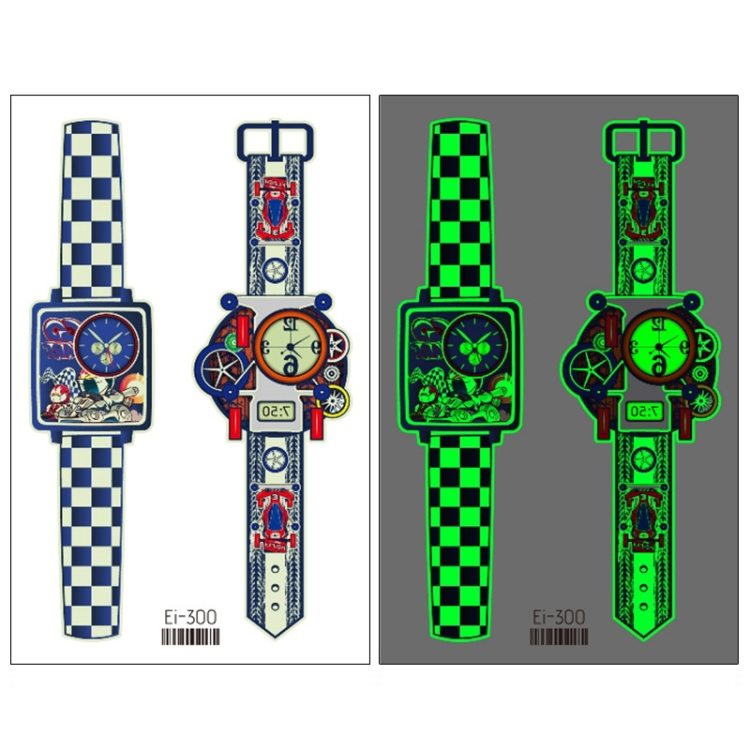 

20 PCS Children Waterproof Luminous Cartoon Watch Tattoo Stickers(EI-300)