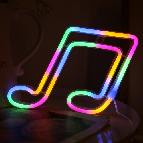 

Musical Note Neon Light Modeling Lighting Room Decoration Lights(Colorful Light )