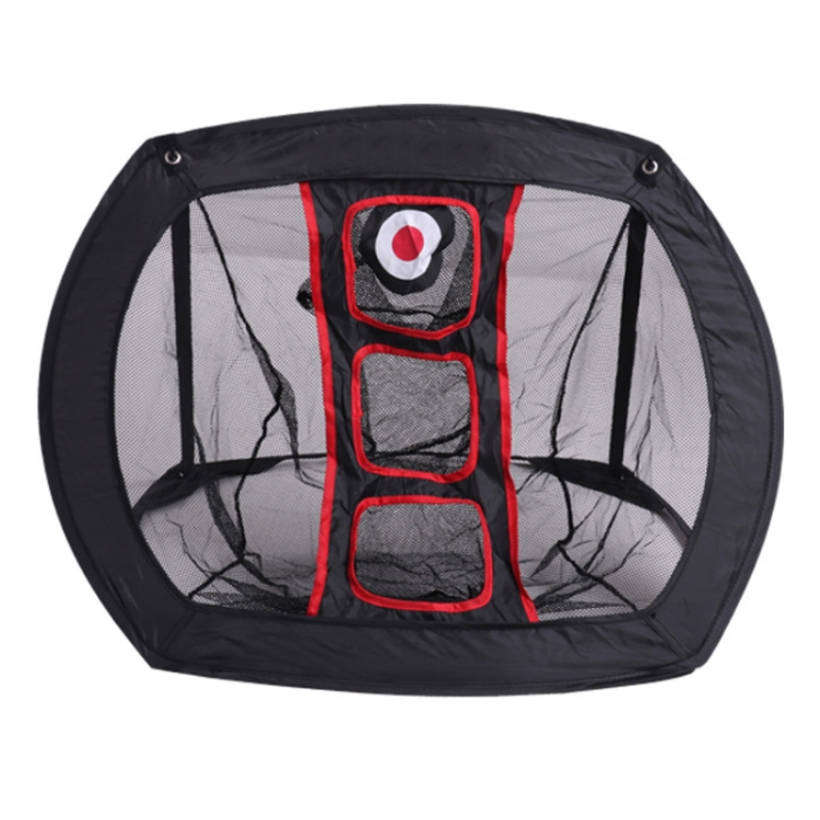 

Indoor Golf Practice Net Square Cut Rod Folding Set Net(Black Red Net)
