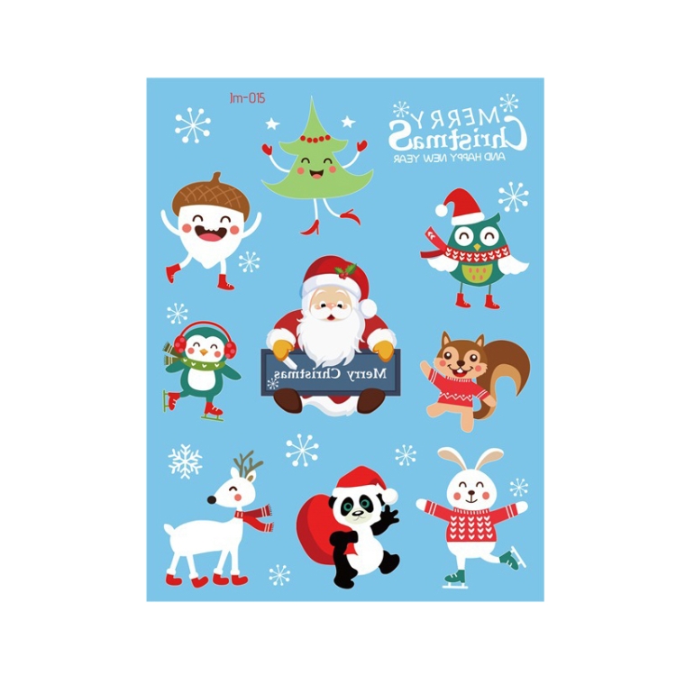

10 PCS Waterproof Christmas Cartoon Children Tattoo Sticker(Jm-015)