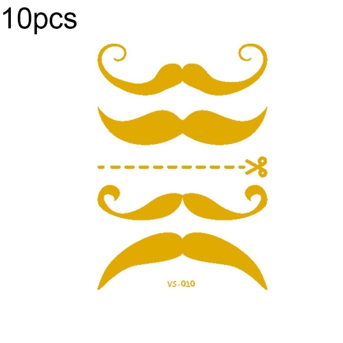 

10 PCS Hot Stamping Waterproof Music Festival Face Tattoo Sticker(VS-010)