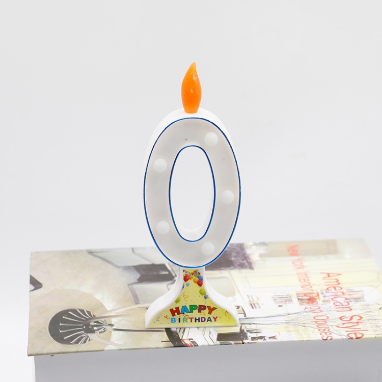 

2 PCS Colorful Light Number Modeling Light Luminous Birthday Candle Light Confession Decoration Light(0)