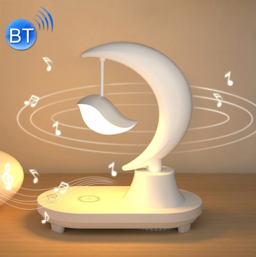 

5W Bluetooth Speaker Bedside LED Colorful Atmosphere Night Light, Spec: No Wireless Charging