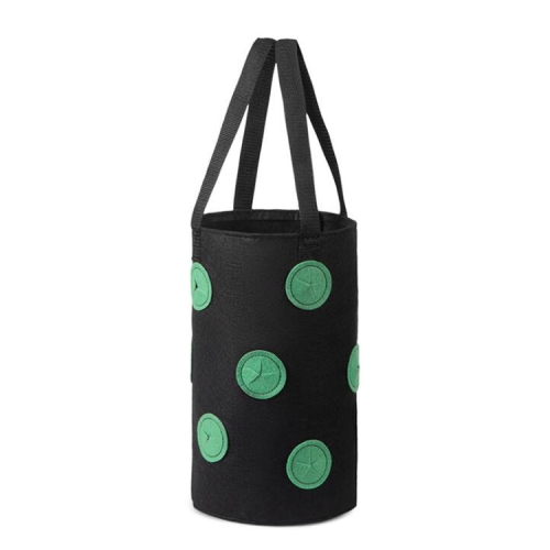 

Multi-Mouth Hanging Strawberry Plant Bag With 13 Holes, Size: 20x35cm(Black)