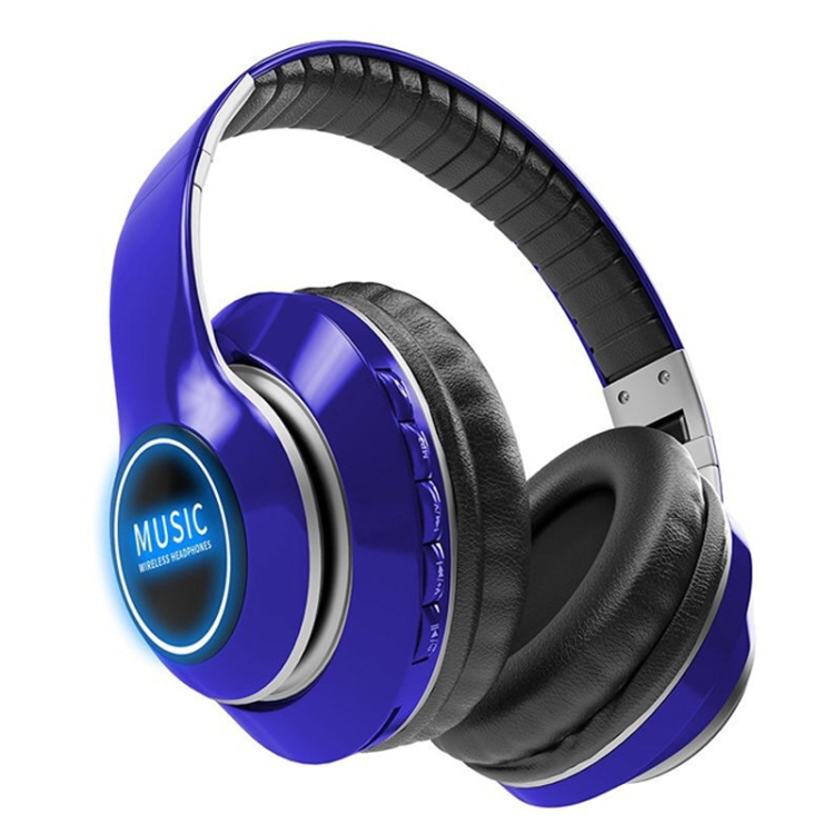 

Bluetooth 5.1 HiFi Subwoofer Sports Wireless Headset(Blue)