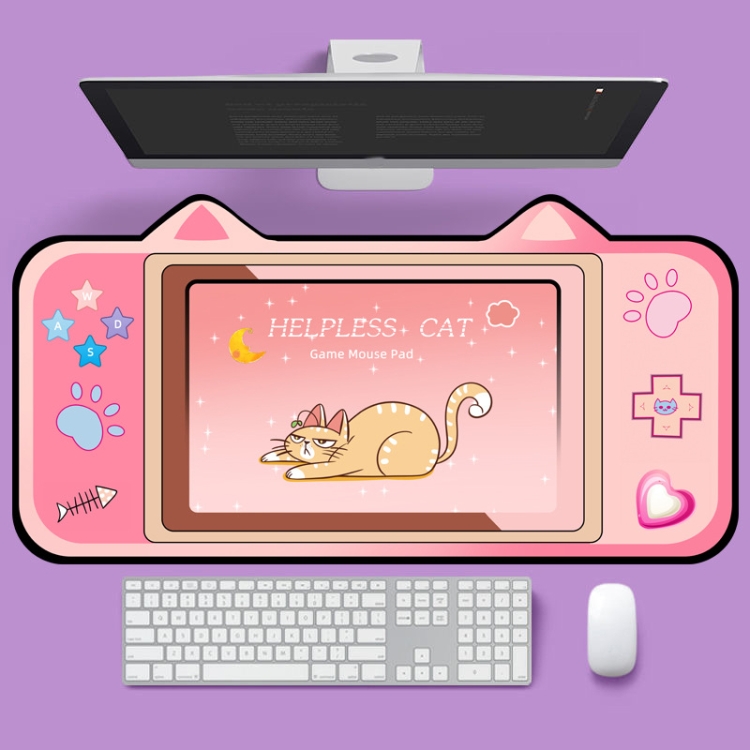 

400 x 800 x 2mm Cute Cat Ear Computer Keyboard Desk Pad Mouse Pad(2)