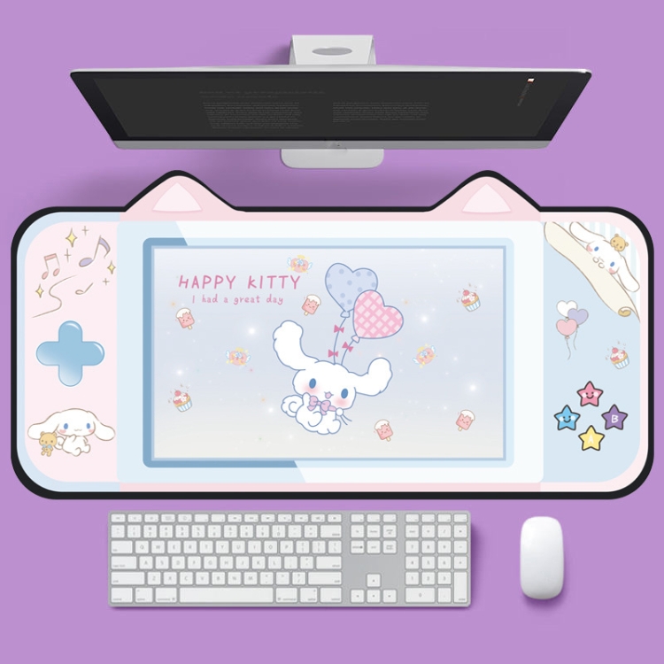 

400 x 800 x 2mm Cute Cat Ear Computer Keyboard Desk Pad Mouse Pad(4)